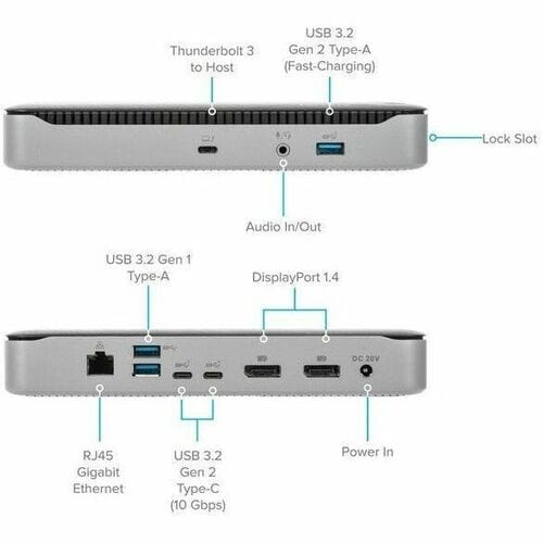 Estación de acoplamiento Targus Thunderbolt 3 DV4K con 85 W