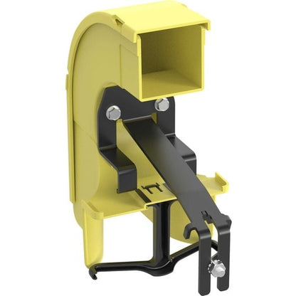 Panduit FiberRunner® Spill-Over Junction, 2x2, Yellow - Yellow - 8.8\" (223.01 mm) Length