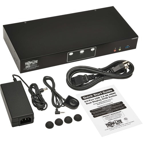 CONMUTADOR KVM DE DOBLE PANTALLA HDMI DE 2 PUNTOS