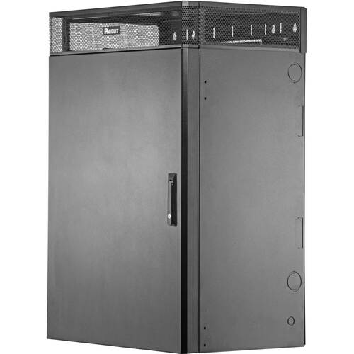 Panduit TrueEdge Vertical Wall Mount Enclosure, 9RU, Black  - MOQ (min