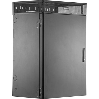 Caja de montaje en pared vertical Panduit TrueEdge, 9RU, negra - Cantidad mínima de pedido (Mín.)