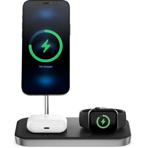 Station de charge sans fil 3-en-1 Alogic MagSpeed ​​15 W - Indicateur LED,