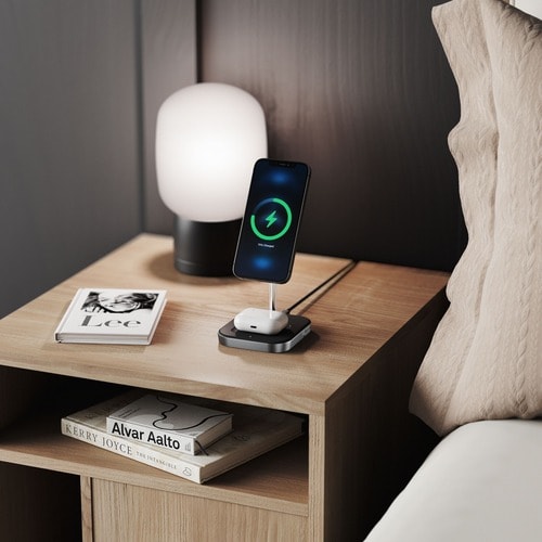 Station de charge sans fil 2-en-1 Alogic MagSpeed ​​- Magnétique