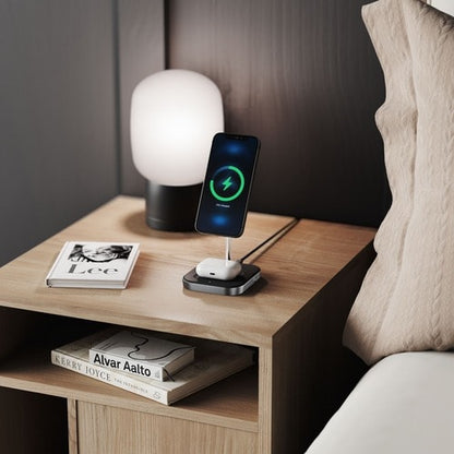 Station de charge sans fil 2-en-1 Alogic MagSpeed ​​- Magnétique