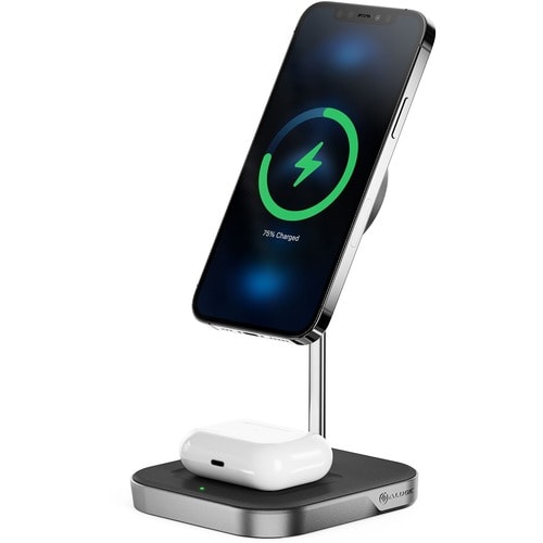 Station de charge sans fil 2-en-1 Alogic MagSpeed ​​- Magnétique