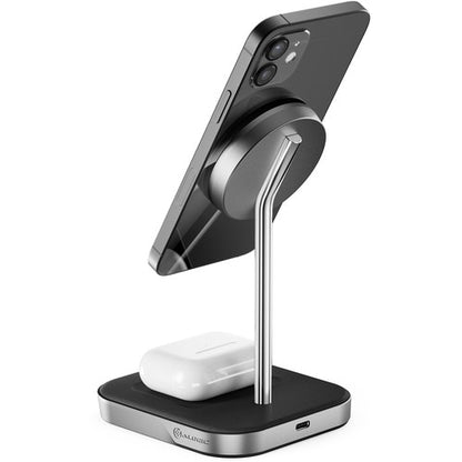 Station de charge sans fil 2-en-1 Alogic MagSpeed ​​- Magnétique
