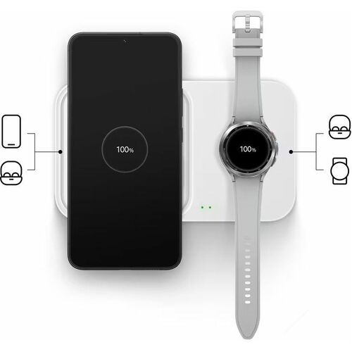 Chargeur sans fil ultra rapide Samsung Duo (avec adaptateur)