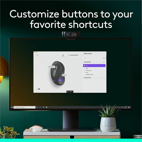 Logitech Signature M650 L Gauche (Graphite) - Optique - Sans fil