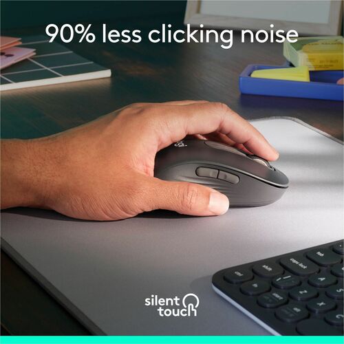 Logitech Signature M650 L Gauche (Graphite) - Optique - Sans fil