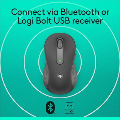 Logitech Signature M650 L Gauche (Graphite) - Optique - Sans fil
