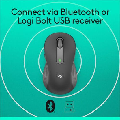 Logitech Signature M650 L Full Size Wireless Mouse - For Large Sized Hands, 2