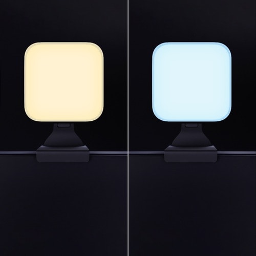 Luz de transmisión premium Logitech Litra Glow con TrueSoft: soporte para monitor y trípode
