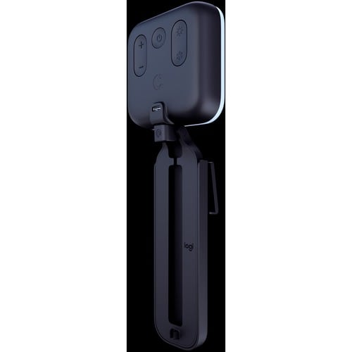 Luz de transmisión premium Logitech Litra Glow con TrueSoft: soporte para monitor y trípode