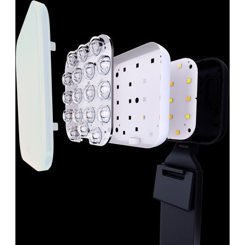 Luz de transmisión premium Logitech Litra Glow con TrueSoft: soporte para monitor y trípode