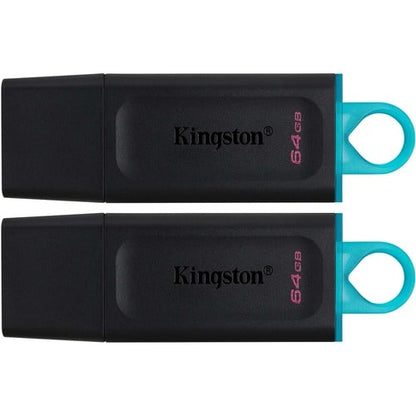 64GB USB3.2 GEN 1 DATATRAVELER EXODIA BLK TEAL 2 PIECES