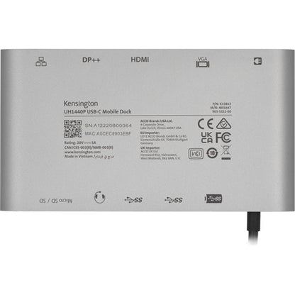 Station d'accueil Kensington - 85 W - USB Type-C