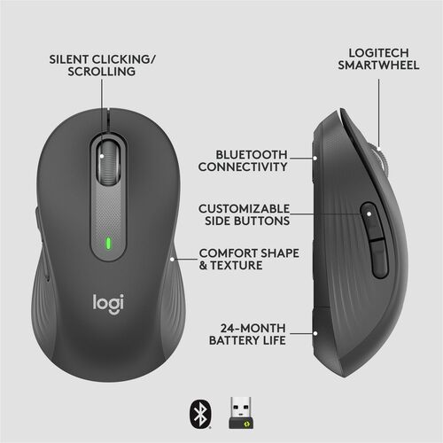 LOGITECH SIGNATURE M650L POUR ENTREPRISE GRAPHITE