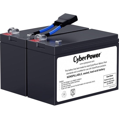 Cyber Power CyberPower RB1270X2D Battery Unit - 7000 mAh - 12 V DC - L