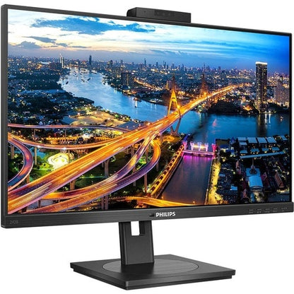 Philips 242B1H 24\" Class Webcam Full HD LCD Monitor - 16:9 - Textured Black