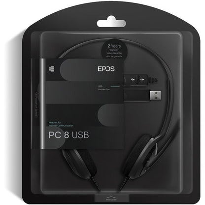 Auriculares USB EPOS PC 8 - Estéreo - USB Tipo A - Con cable - 32 Ohm - 42 Hz t