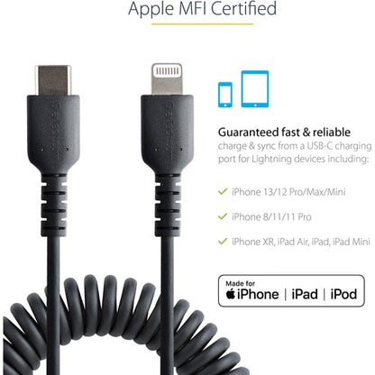 StarTech.com 50cm / 20in USB C to Lightning Cable,