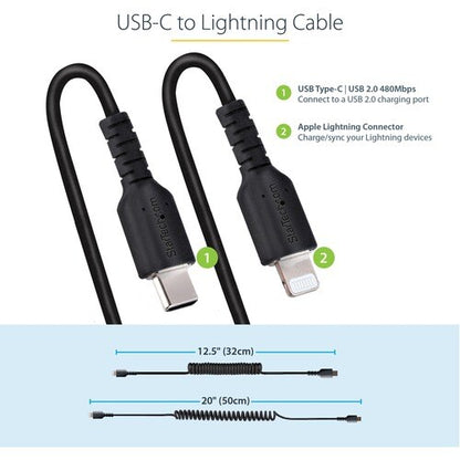 StarTech.com 50cm / 20in USB C to Lightning Cable,