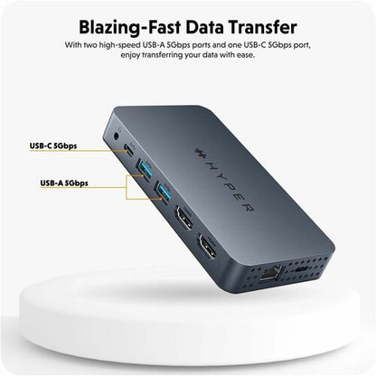 Hyper HyperDrive Dual 4K HDMI 10 en 1 USB