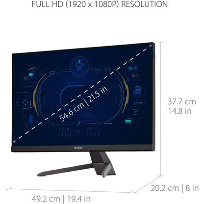 Moniteur LED Full HD ViewSonic Entertainment VX2267-MHD 22 pouces - 16:9