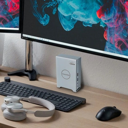 Station d'accueil VisionTek VT7100 triple écran 4K USB-C avec puissance de 100 W