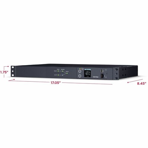 PDU CyberPower PDU24005 ATS à 10 prises avec compteur