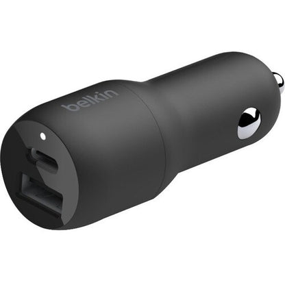 Belkin BoostCharge Dual Car Charger with PPS 37W + USB-C Cable with Lightning Connector