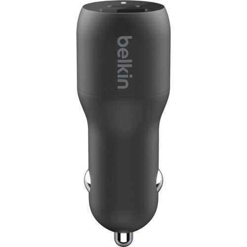 Belkin BoostCharge Dual Car Charger with PPS 37W + USB-C Cable with Lightning Connector