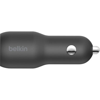 Belkin BoostCharge Dual Car Charger with PPS 37W + USB-C Cable with Lightning Connector