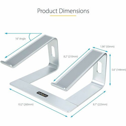 Support pour ordinateur portable StarTech.com pour bureau, supporte 5 kg /