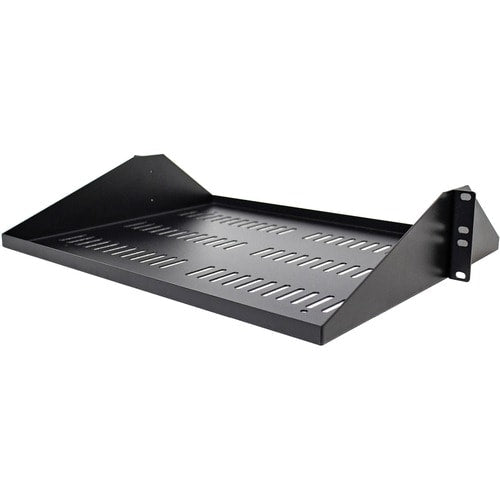 StarTech.com 2U Vented Server Rack Shelf - Center Mount Fixed 14" Deep