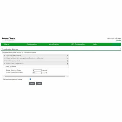 Licence numérique APC by Schneider Electric, arrêt du réseau PowerChute pour Virtu