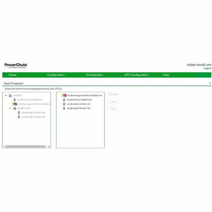 Licence numérique APC by Schneider Electric, arrêt du réseau PowerChute pour Virtu