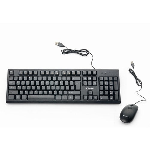 Ensemble clavier et souris filaires Verbatim USB Type-A