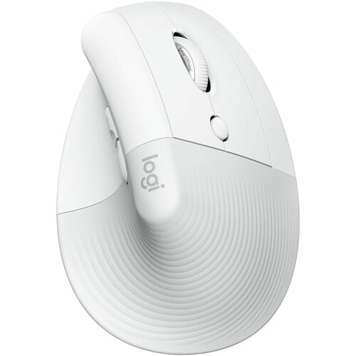 Souris ergonomique verticale Logitech Lift (blanc cassé) - Optique