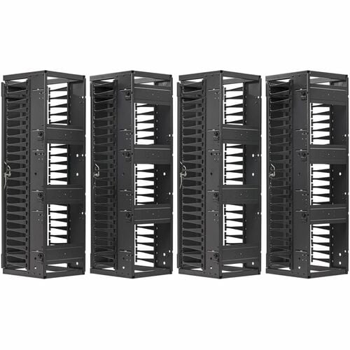 Organizador de cables SRCABLEVRT12HD2 de Tripp Lite by Eaton - Conducto para dedos - Negro