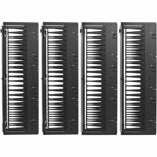 Organizador de cables SRCABLEVRT12HD2 de Tripp Lite by Eaton - Conducto para dedos - Negro