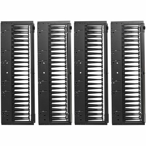 Organiseur de câbles Tripp Lite by Eaton SRCABLEVRT6HD2 - Passe-câbles - Noir