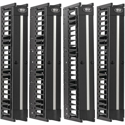 Organizador de cables SRCABLEVRT6HD2 de Tripp Lite by Eaton - Conducto para dedos - Negro