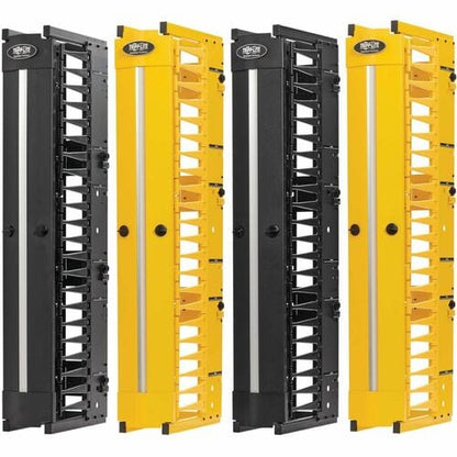 Organizador de cables SRCABLEVRT6HD2F de Tripp Lite by Eaton - Conducto para dedos - Negro, amarillo