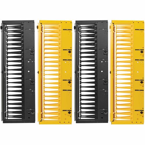 Organizador de cables SRCABLEVRT6HD2F de Tripp Lite by Eaton - Conducto para dedos - Negro, amarillo