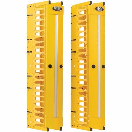 Tripp Lite by Eaton SRCABLEVRT6HDFC Cable Organizer - Finger Duct - Yellow