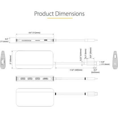 Adaptateur multiport USB-C StarTech.com, HDMI 4K 60 Hz