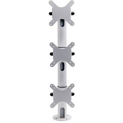 Soporte de poste Star Micronics para tableta - Blanco - Compatible con 3 pantallas - Pantalla de 22"