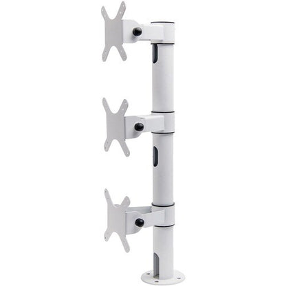 Soporte de poste Star Micronics para tableta - Blanco - Compatible con 3 pantallas - Pantalla de 22"