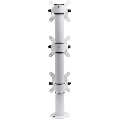 Soporte de poste Star Micronics para tableta - Blanco - Compatible con 3 pantallas - Pantalla de 22"